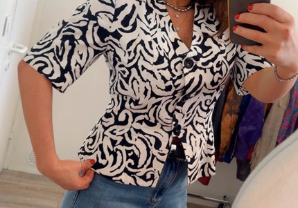 Veste courte vintage façon Yves Saint Laurent – taille 40