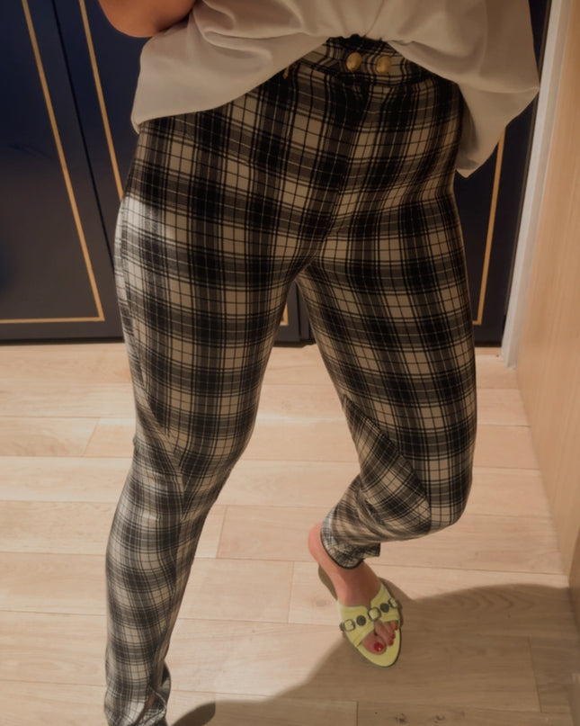 Pantalon Gucci Vintage à Carreaux – Taille 36 – Pièce Rare