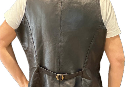 VESTE SANS MANCHE EN CUIR