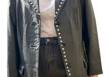 BLAZER NOIR CLOUTÉ