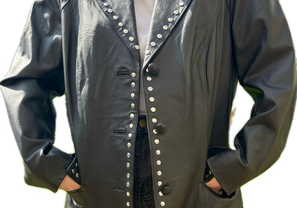 BLAZER NOIR CLOUTÉ