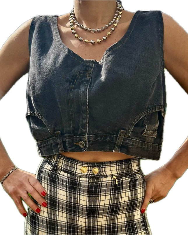 TOP EN JEAN VINTAGE