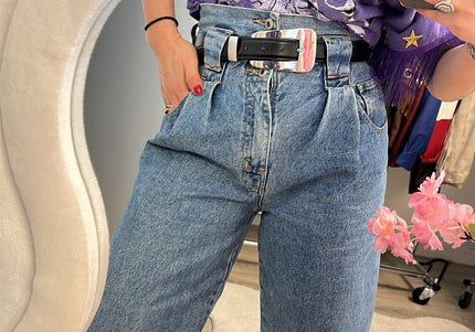 jean taille haute vintage
