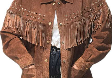 SURCHEMISE EN DAIM MARRON