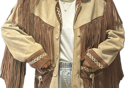 VESTE WESTERN VINTAGE À FRANGES