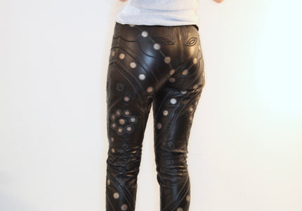 PANTALON EN CUIR NOIR