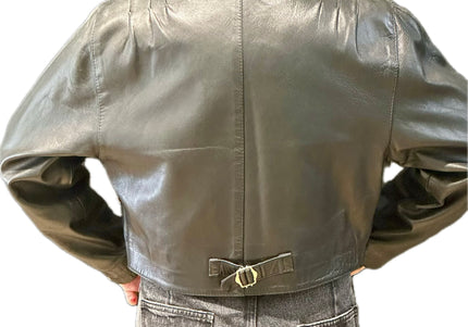 VESTE EN CUIR PRESSIONS