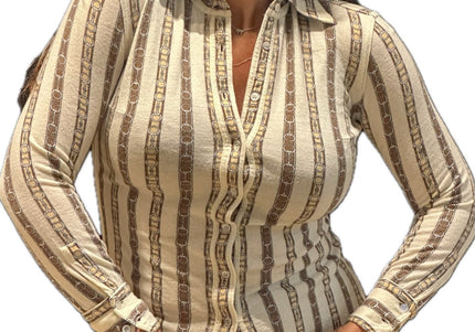 Chemise CELINE Vintage en laine – Logo Triumph – Taille 36