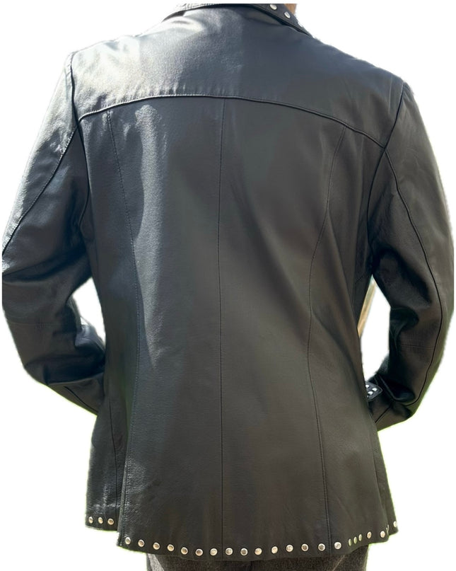 BLAZER NOIR CLOUTÉ