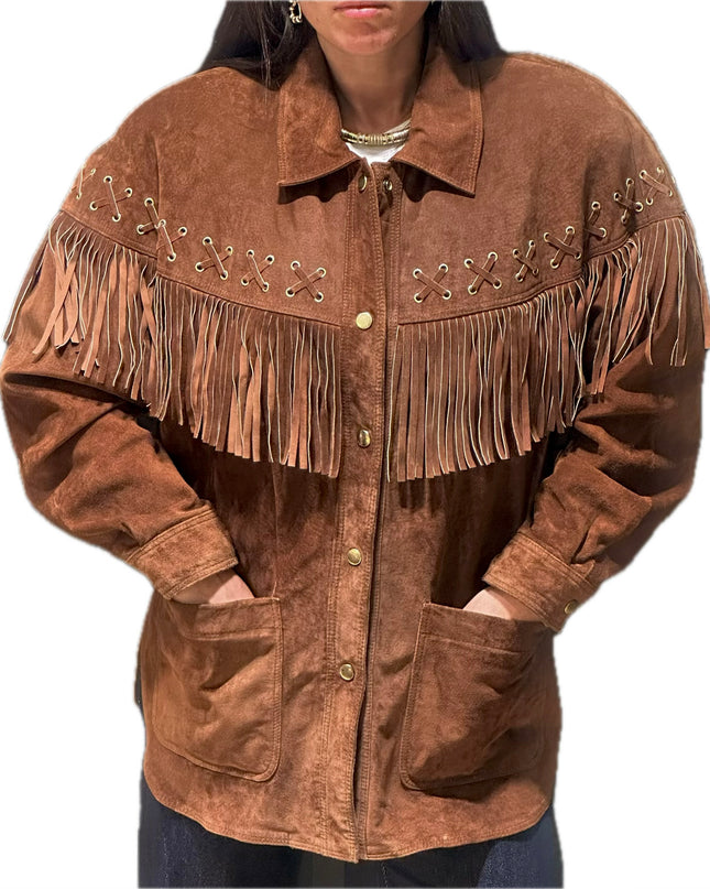 SURCHEMISE EN DAIM MARRON