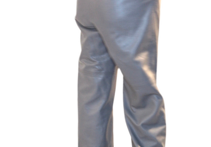 PANTALON EN CUIR ET DAIM